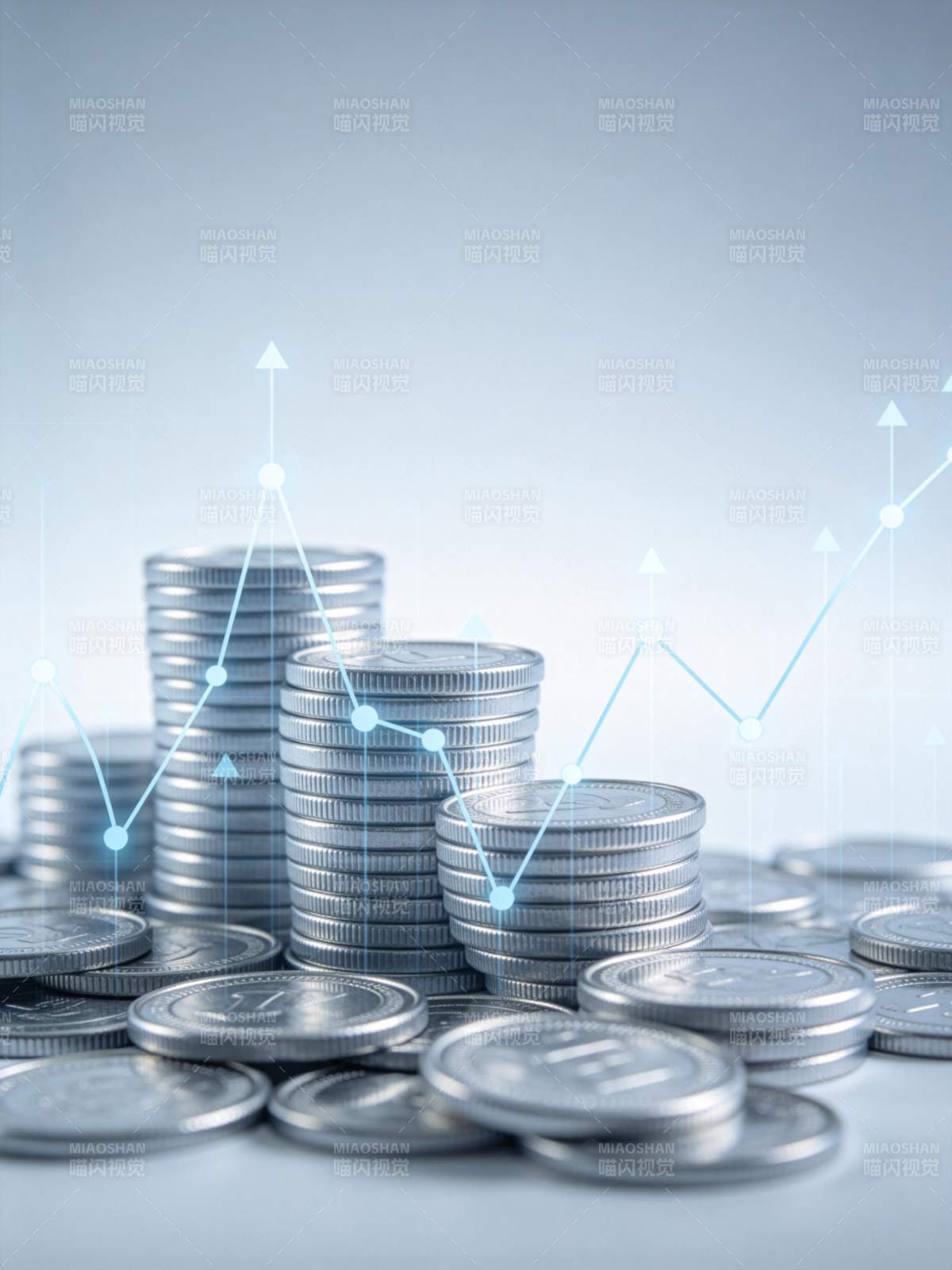 钱币增长趋势图图片