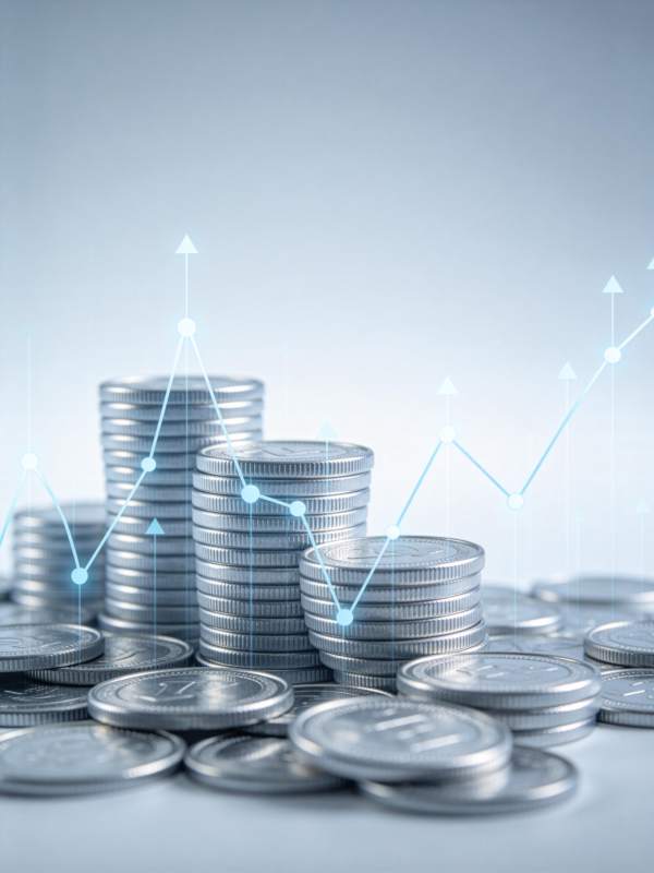 钱币增长趋势图图片