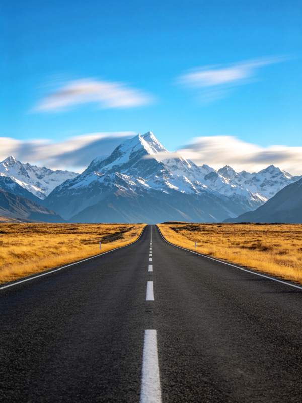 雪山公路尽头图片