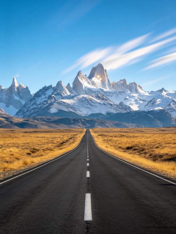 雪山公路尽头图片