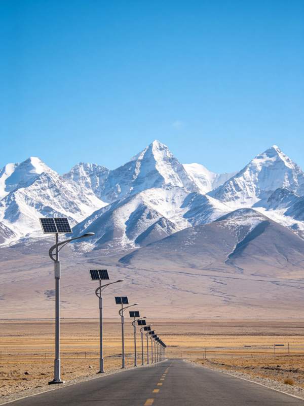 雪山公路风光图片