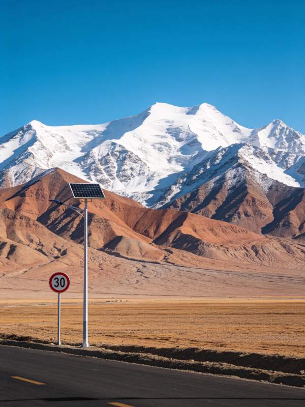 雪山公路风光图片