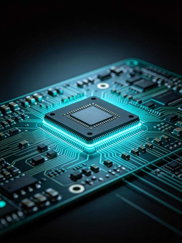 芯片科技光芒图片
