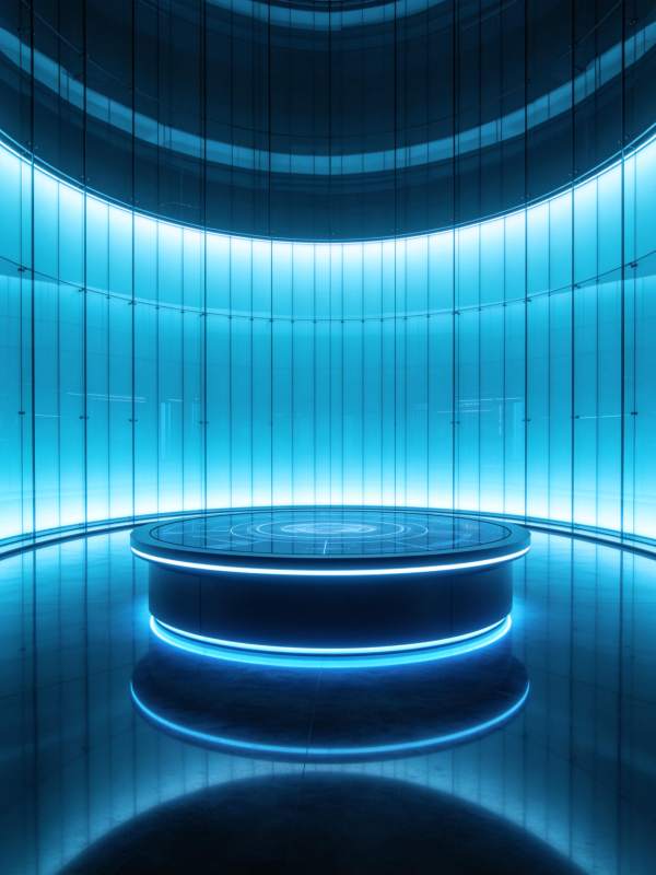 未来科技展示台图片