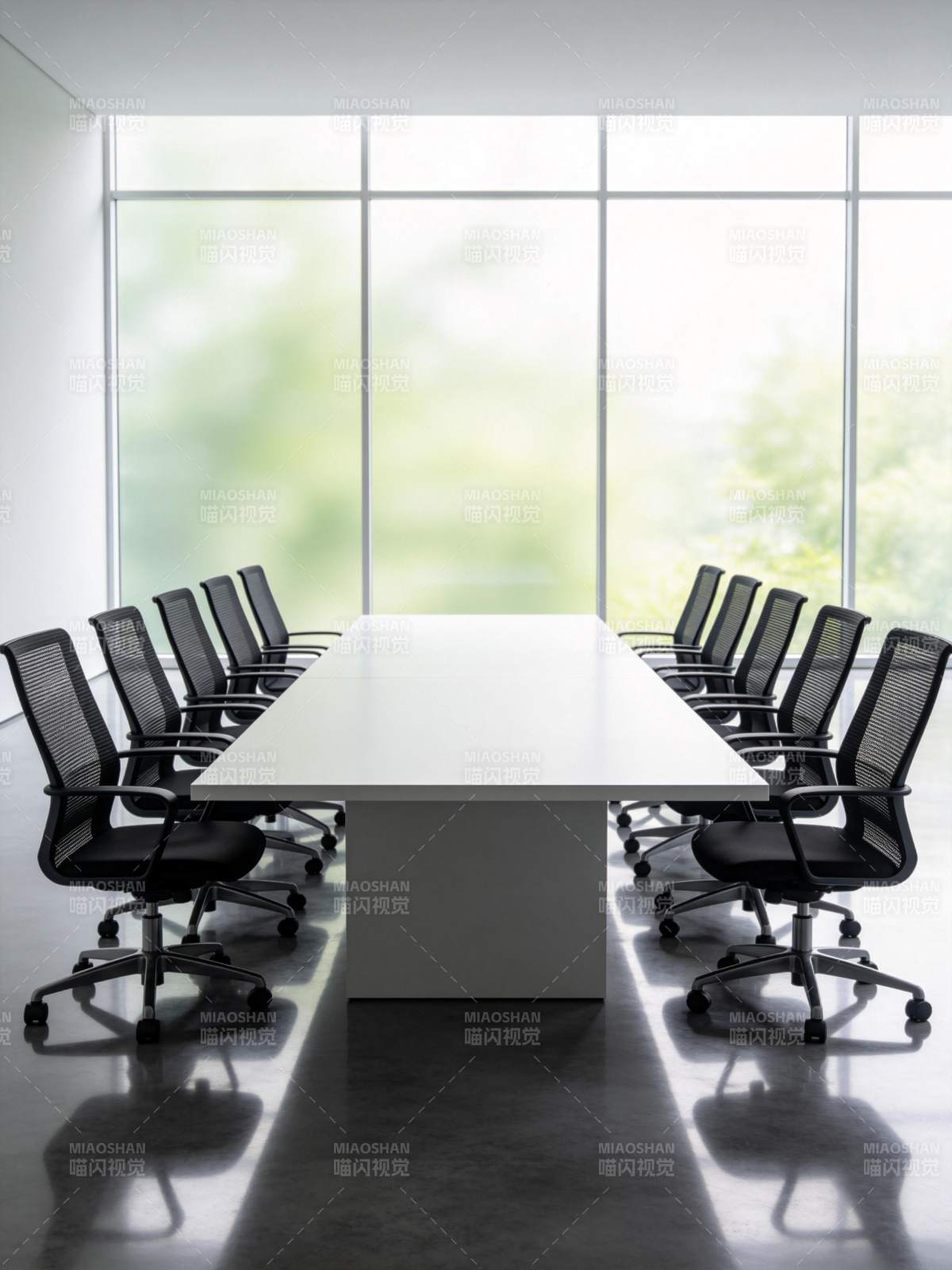 现代会议室全景图片