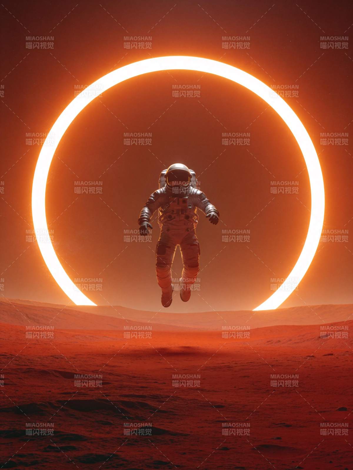 宇航员穿越光环图片