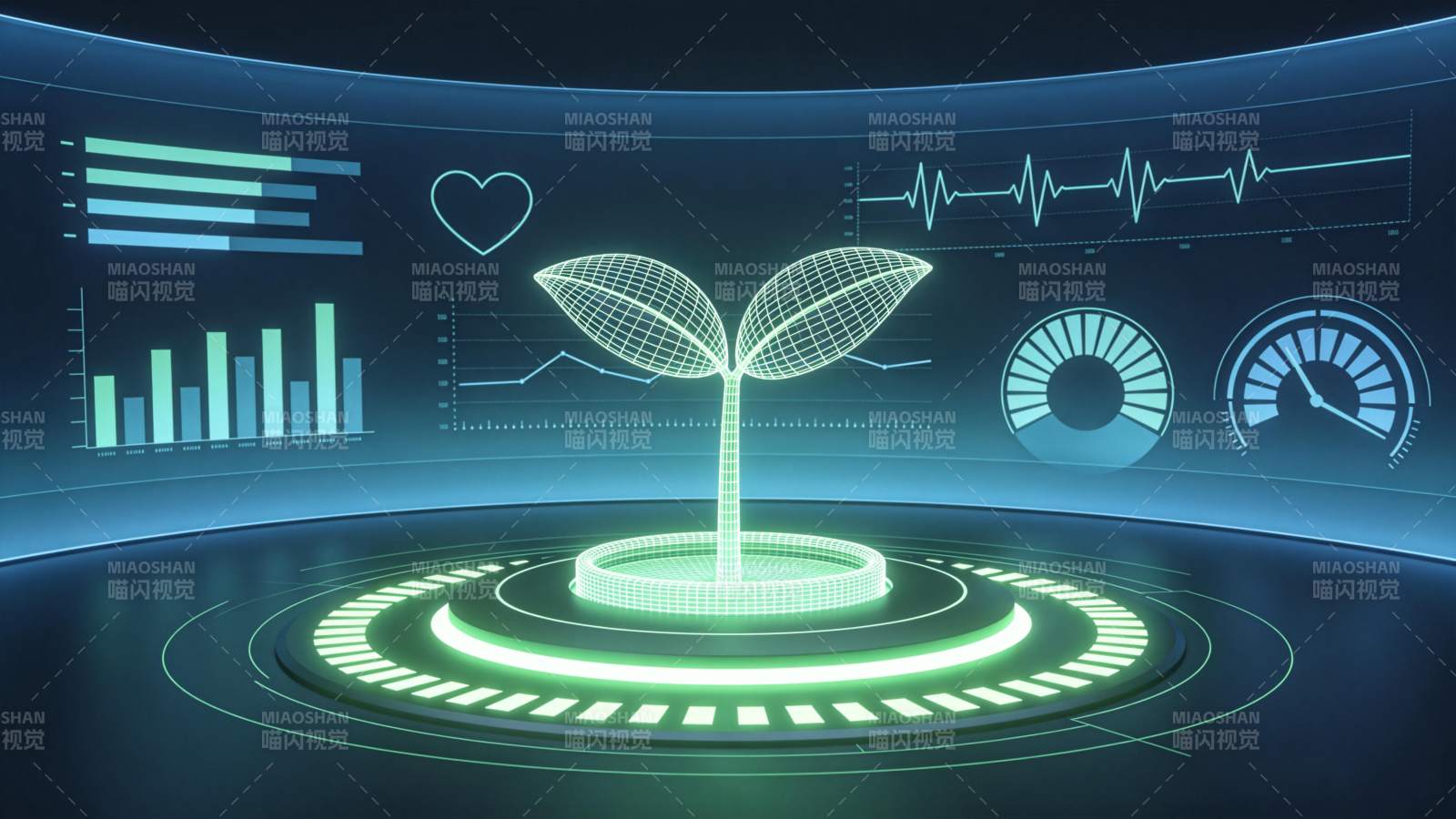 科技绿芽 未来生长图片