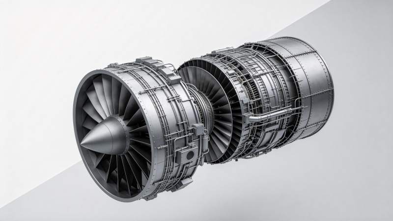 航空发动机特写图片