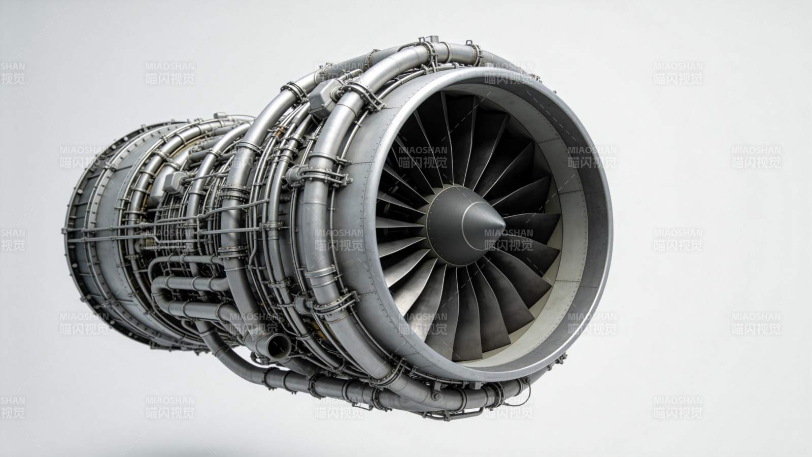 涡轮发动机特写图片