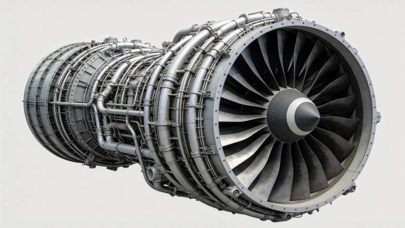 航空发动机特写图片