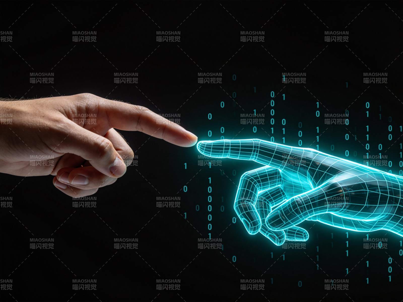 人机交互未来触碰图片