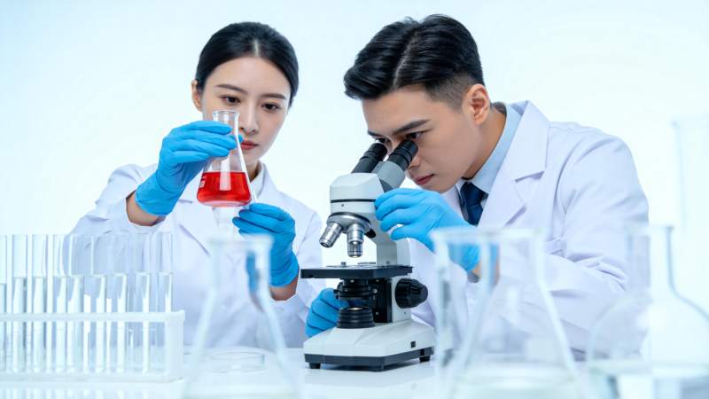 科研人员实验研究图片