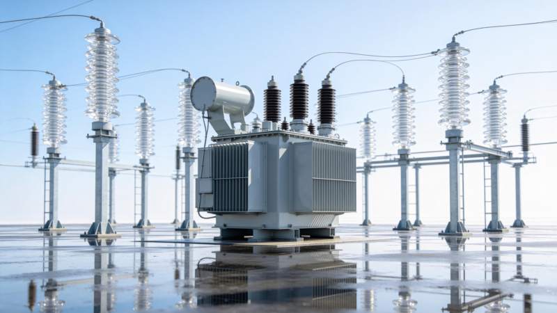 高压电变压器站图片