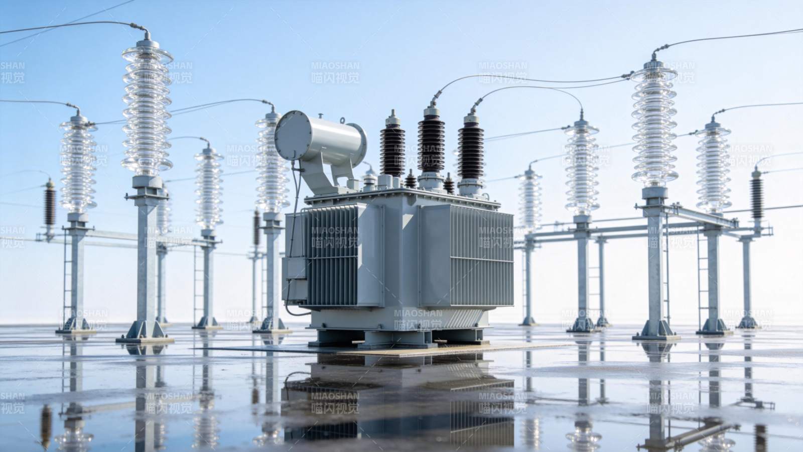 高压电变压器站图片