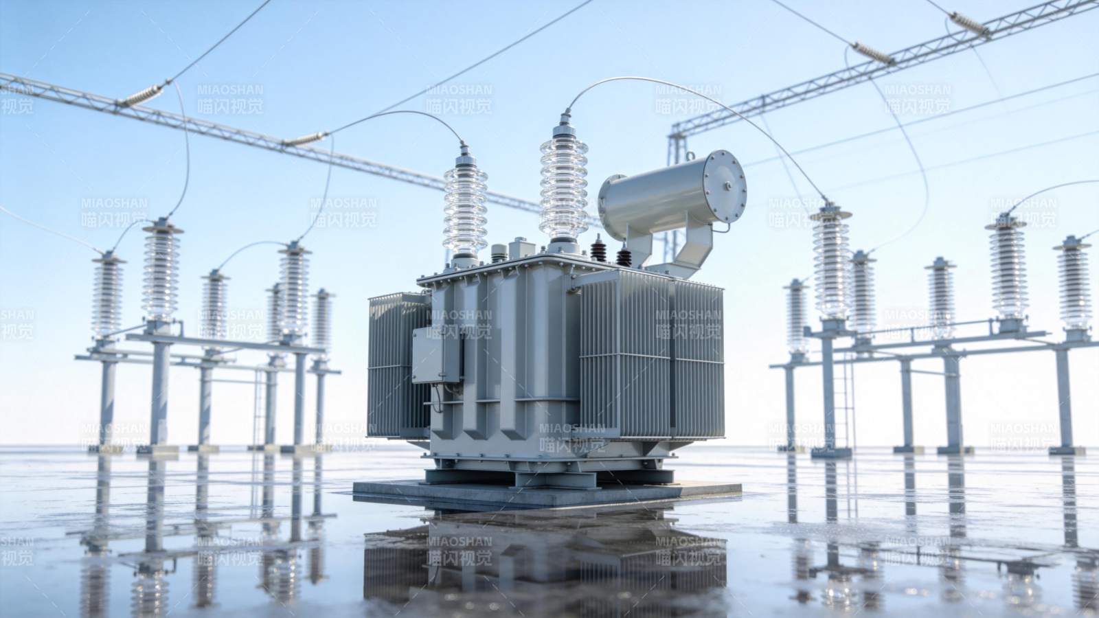 高压电变压器站图片