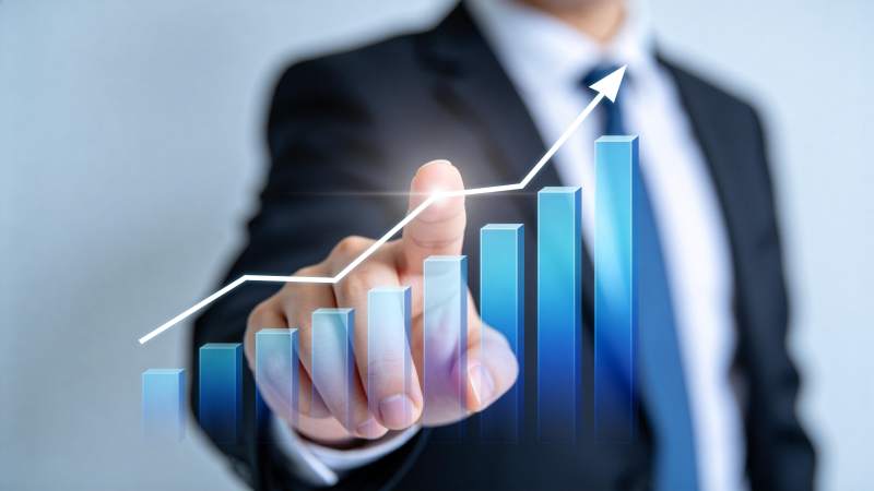 增长趋势图图片