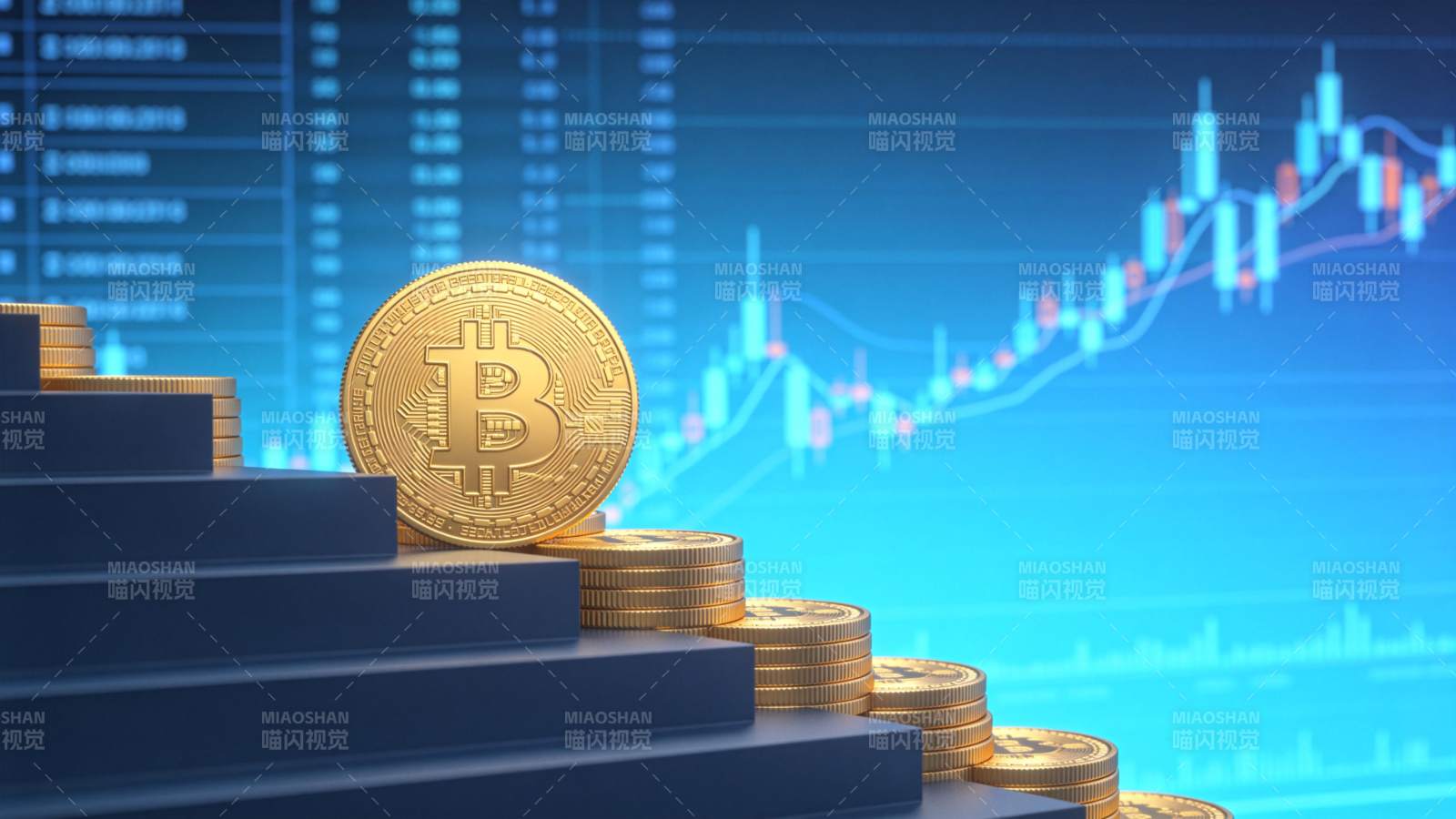 比特币阶梯上升图片