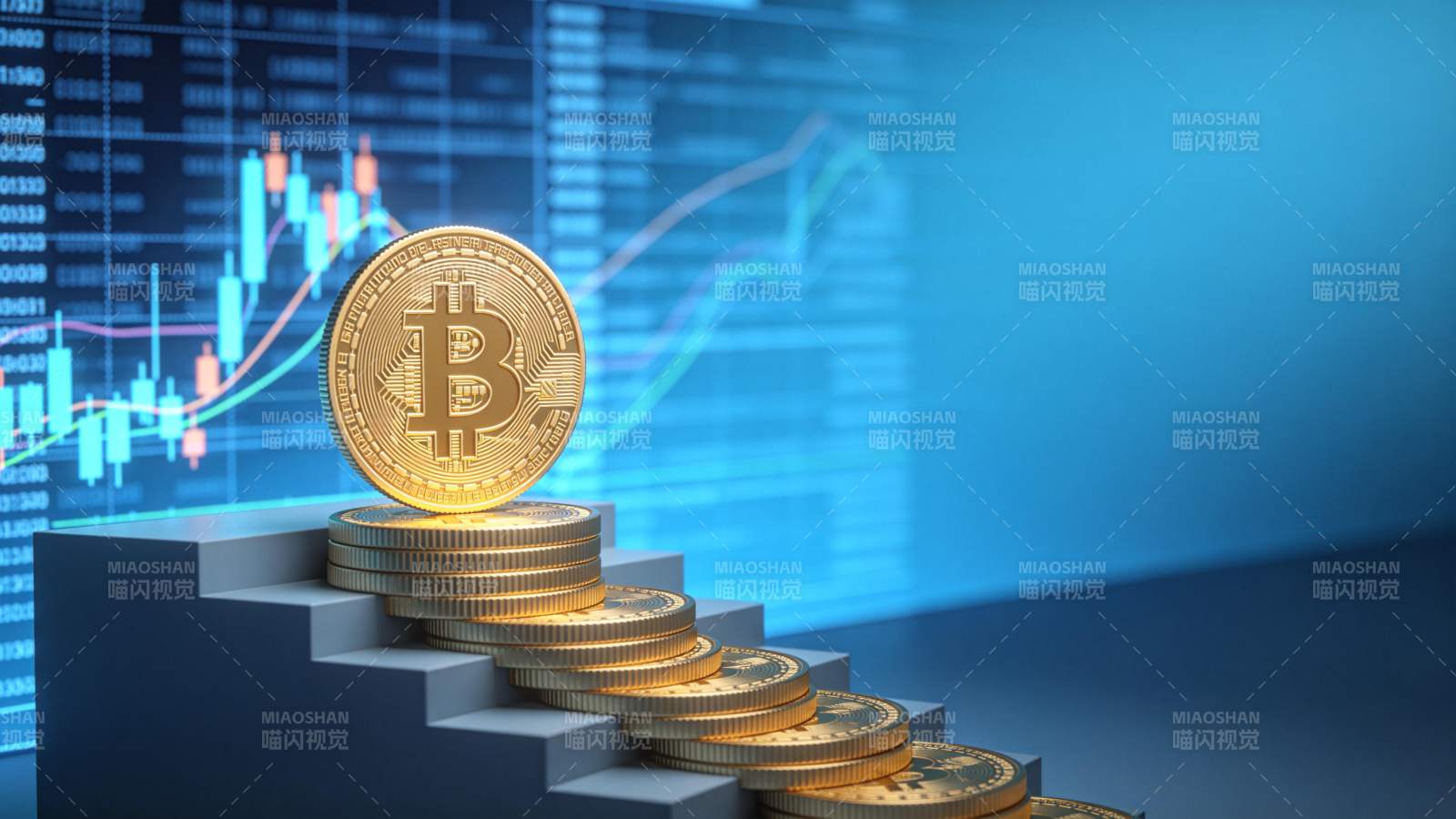 比特币阶梯上升图片