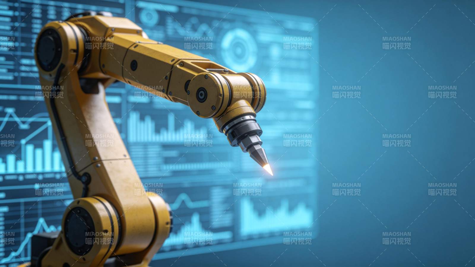 智能机械臂工作图片