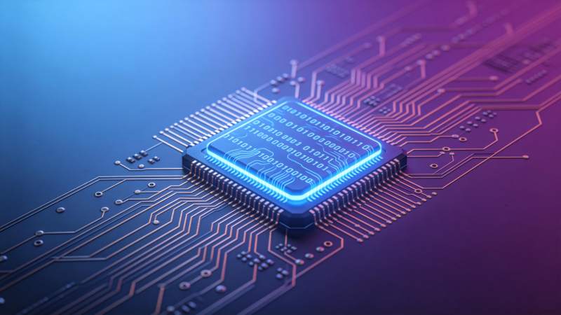 芯片电路光效图图片