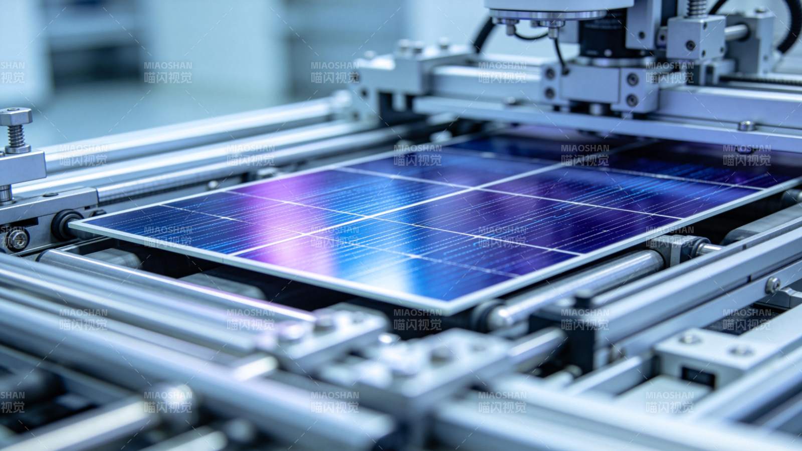 光伏组件生产现场图片