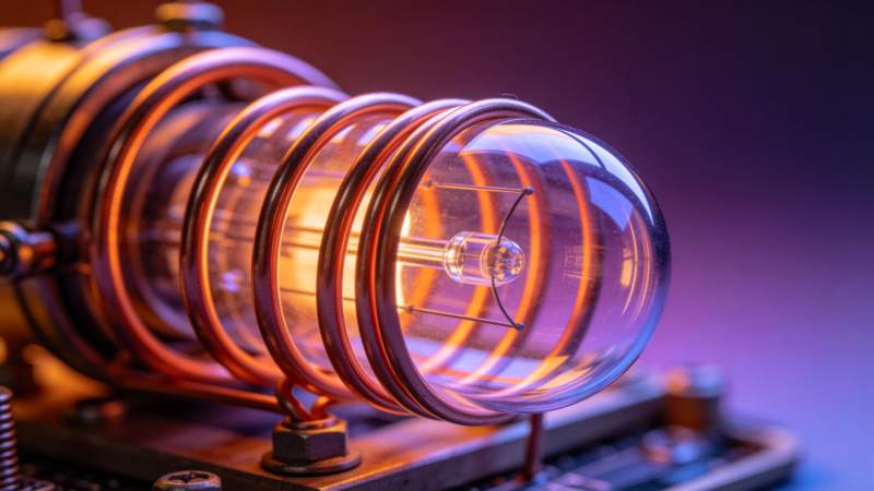 复古灯泡特写图片