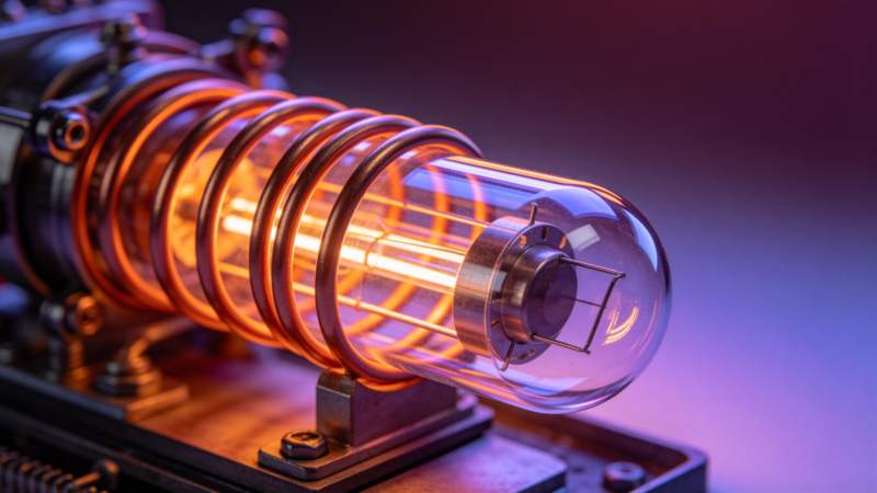 发光的真空管图片