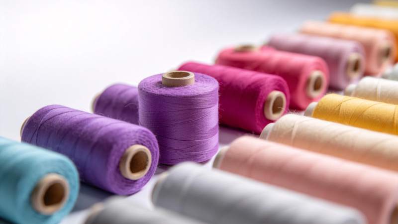 多彩线轴排列图片