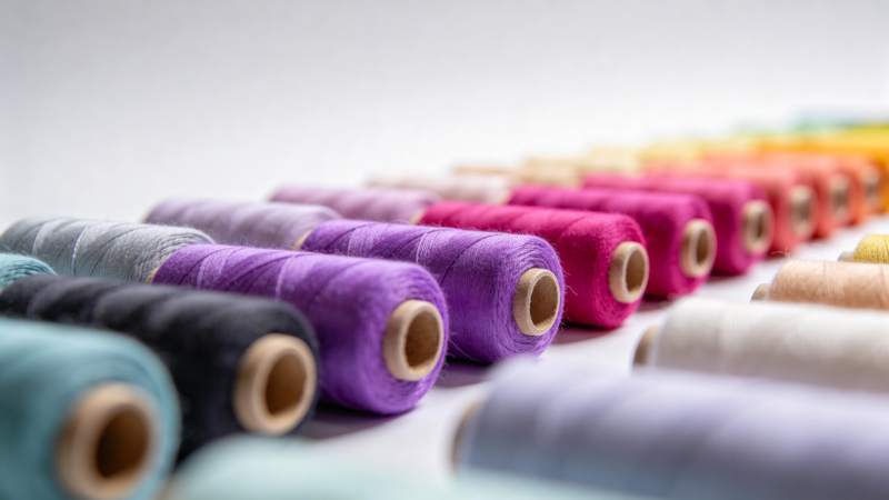 多彩线轴排列图片