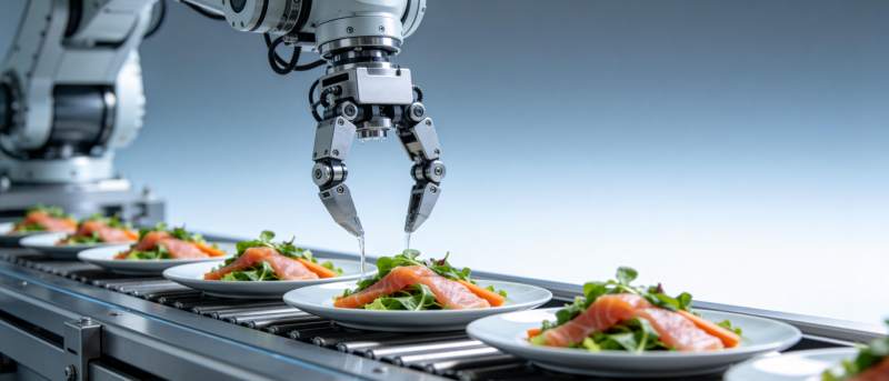 机器人烹饪美食图片