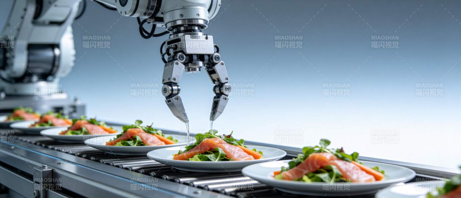 机器人烹饪美食图片