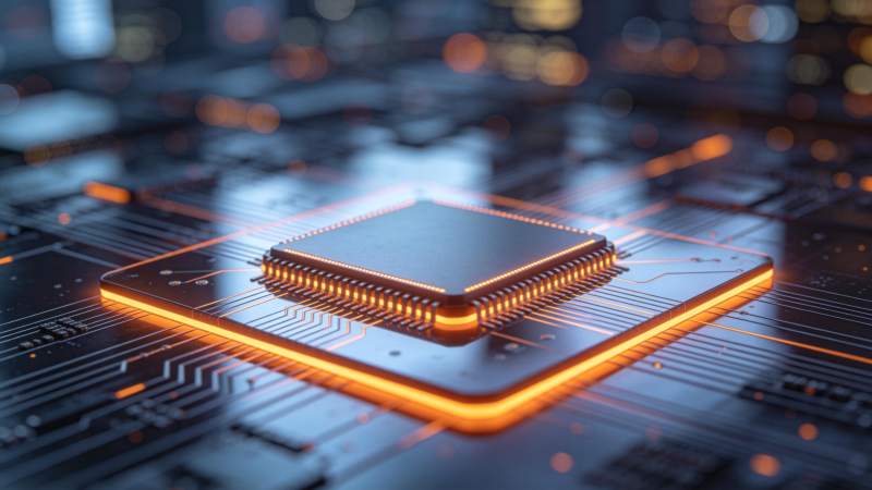 芯片科技光芒四射图片