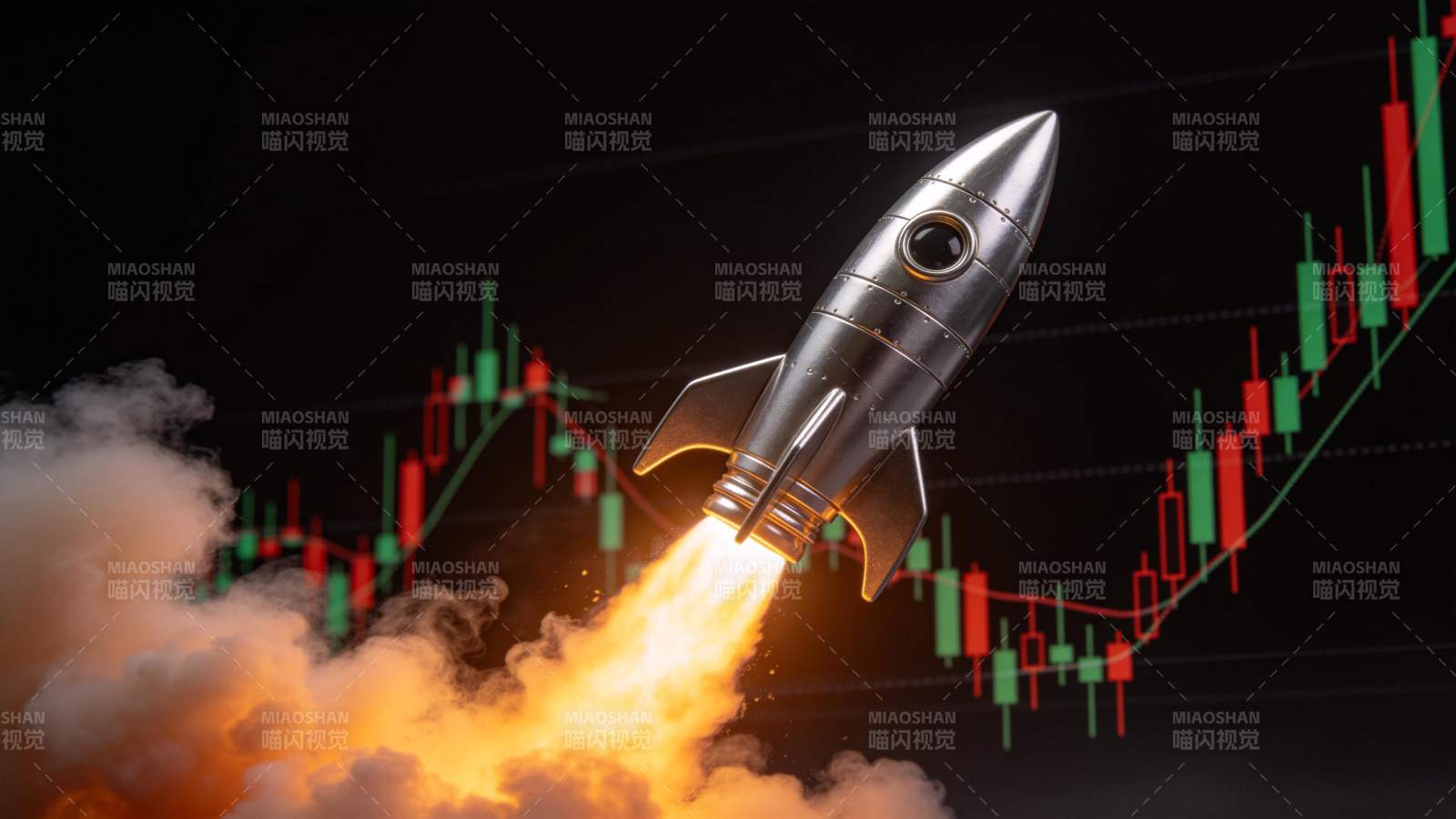 火箭升空 股市腾飞图片