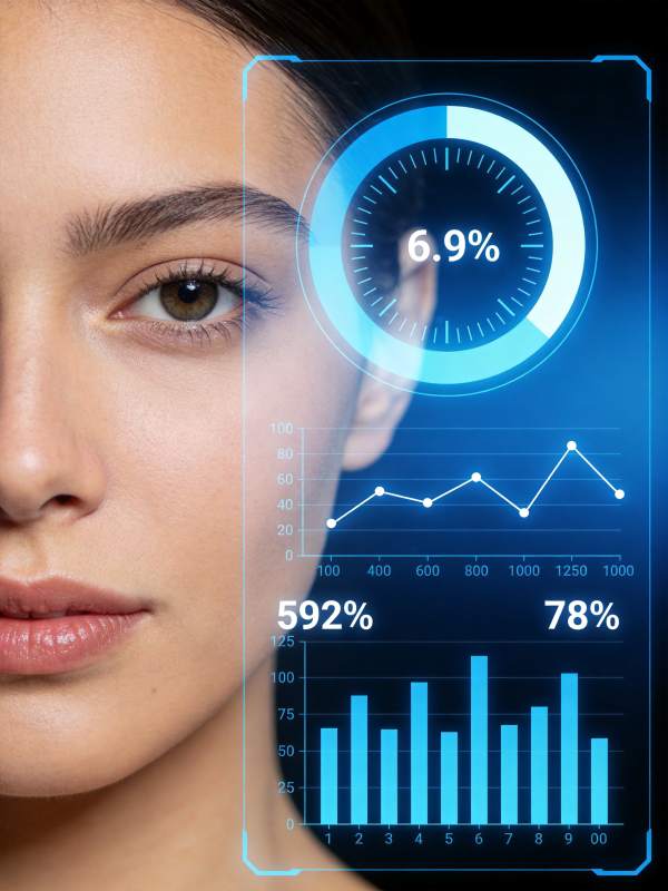 智能美颜数据分析图片