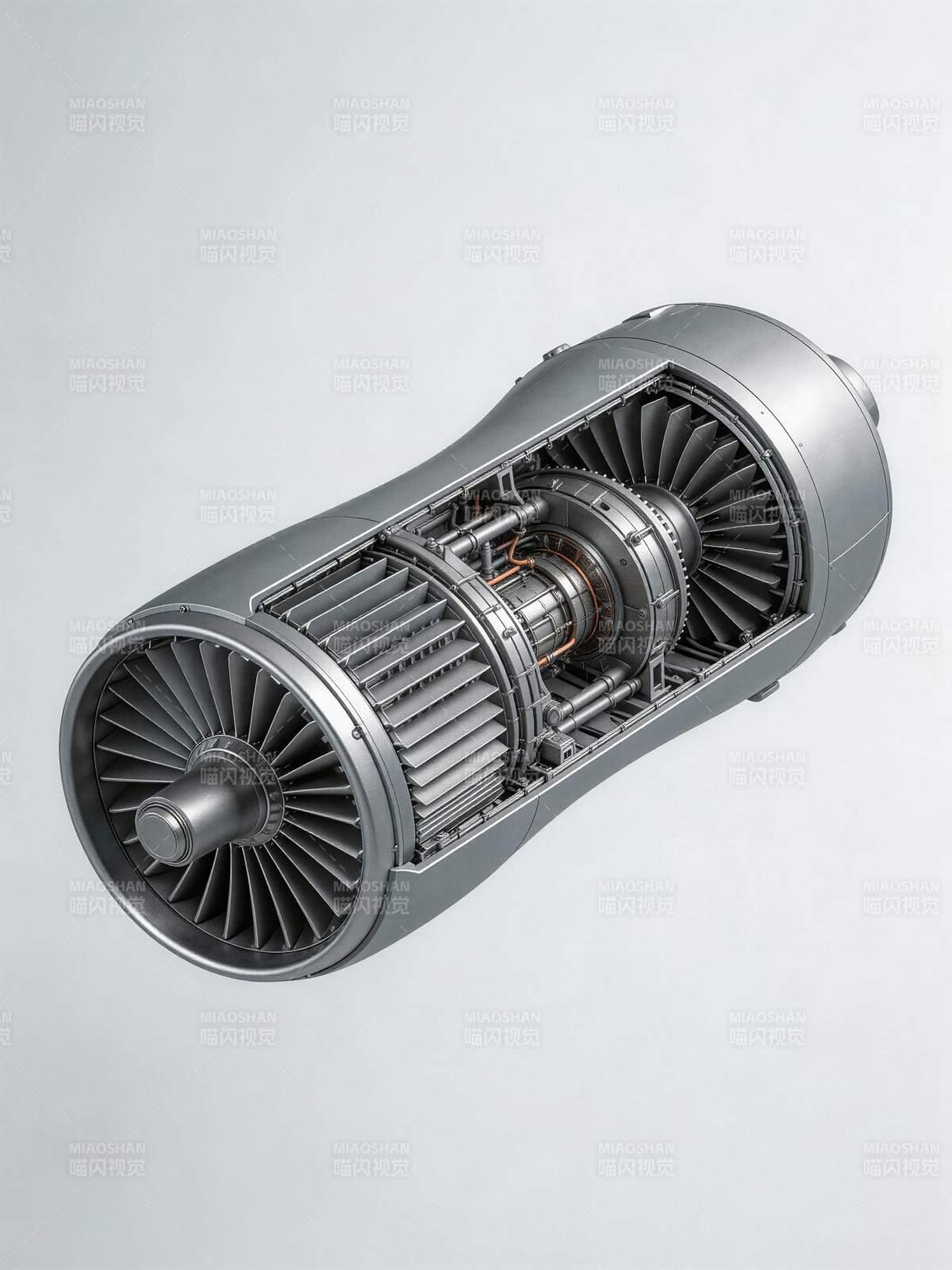 涡轮发动机剖面图图片