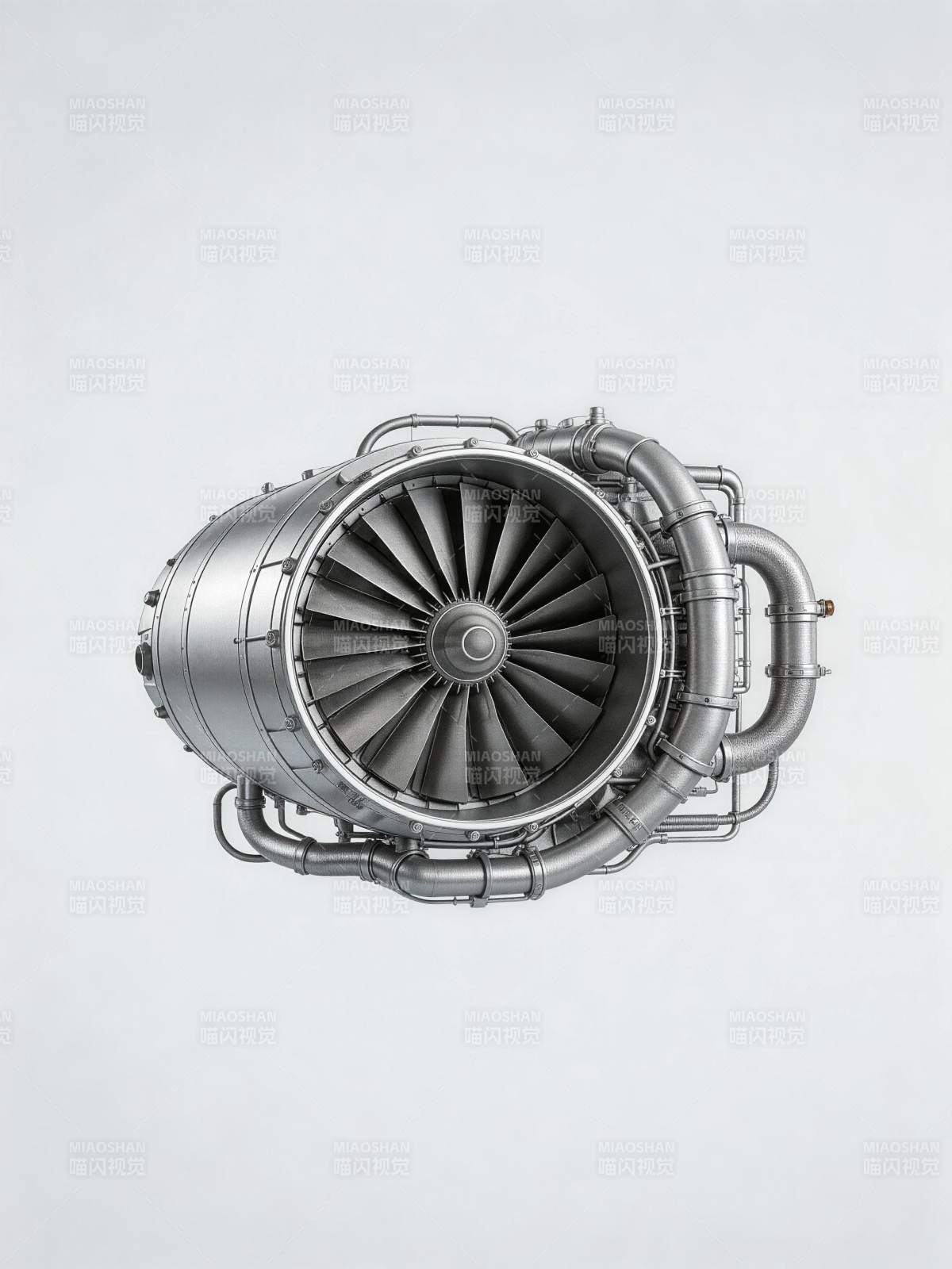 涡轮发动机特写图片