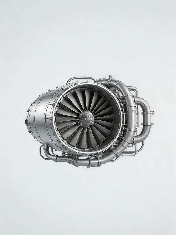 涡轮发动机特写图片