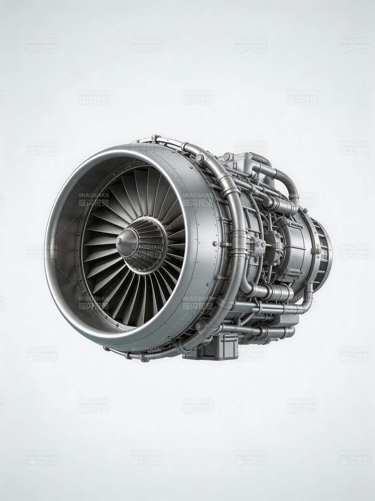 涡轮发动机特写图片