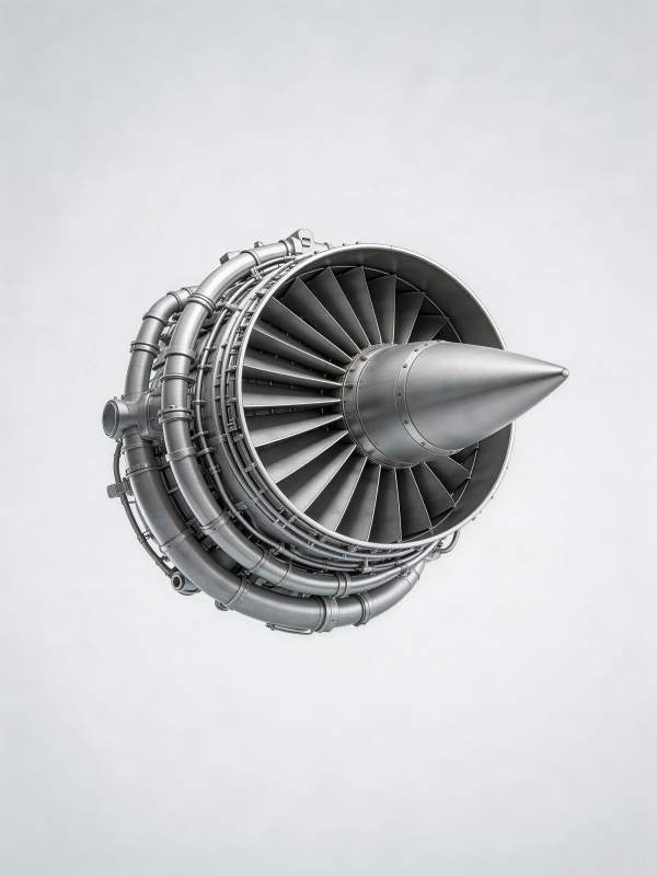 涡轮发动机特写图片