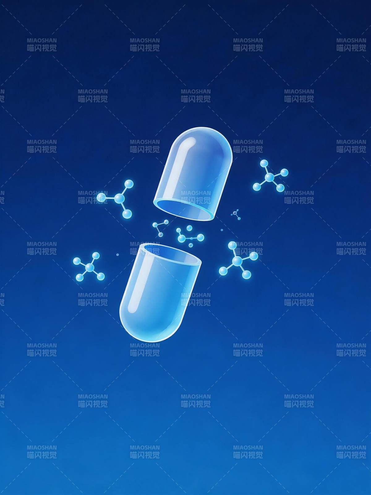 胶囊分子释放图片