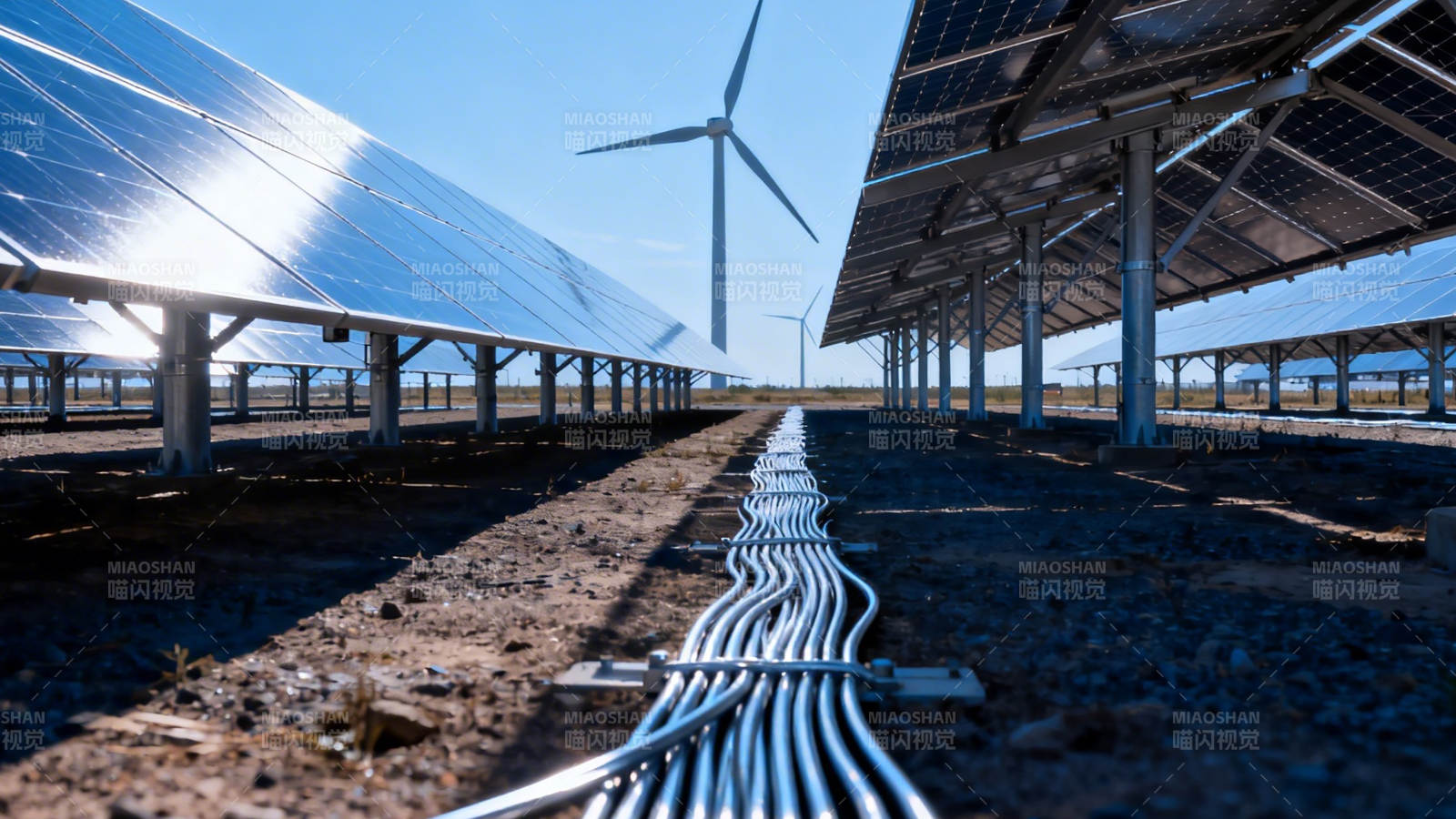 风光互补新能源电站图片