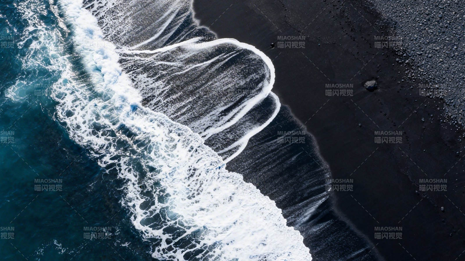 黑沙白浪 海天一色图片