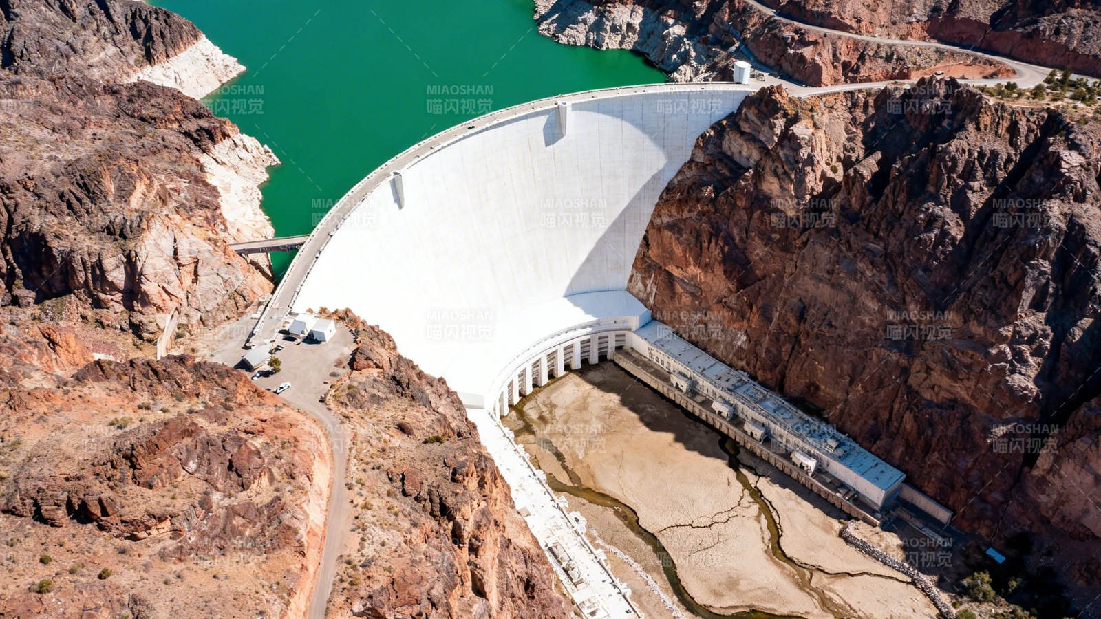 胡佛水坝俯瞰图图片