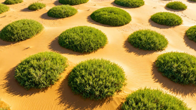 沙海绿岛 荒漠中的生命奇迹图片