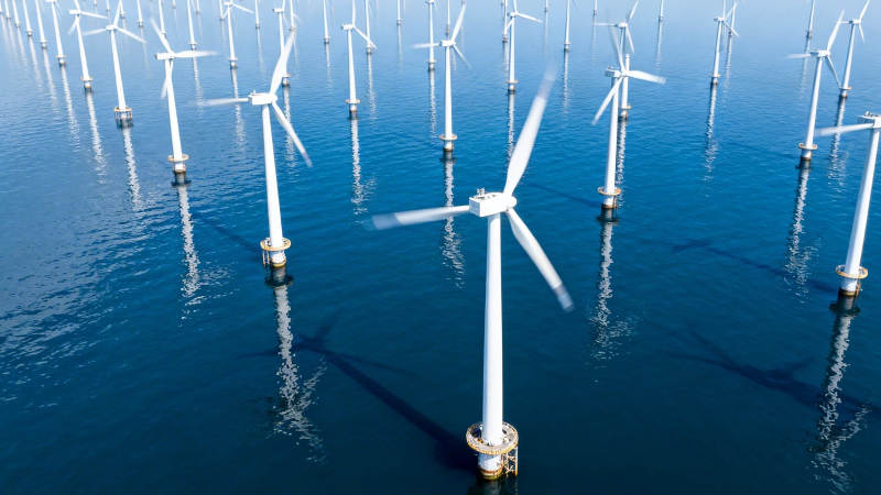 海上风电场全景图图片