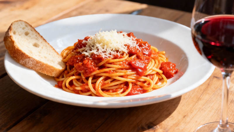 意面配红酒 经典西餐搭配图片