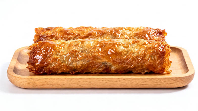 酥皮卷 金黄诱人香脆可口图片