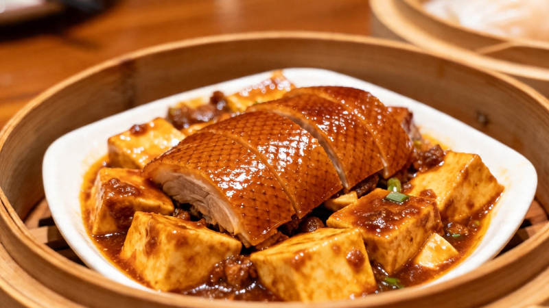 烧鹅豆腐煲 香浓诱人图片