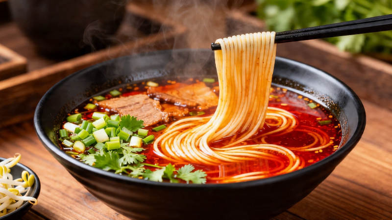 热辣牛肉面 香浓诱人图片