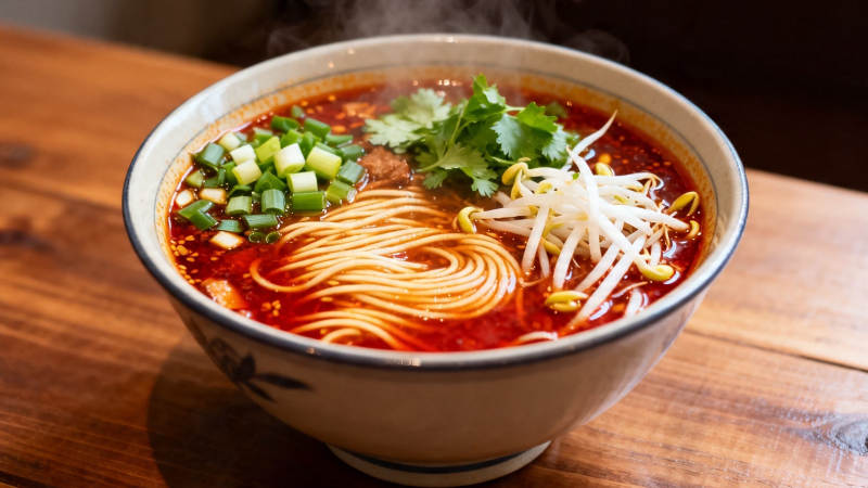 红油辣面 香气扑鼻图片